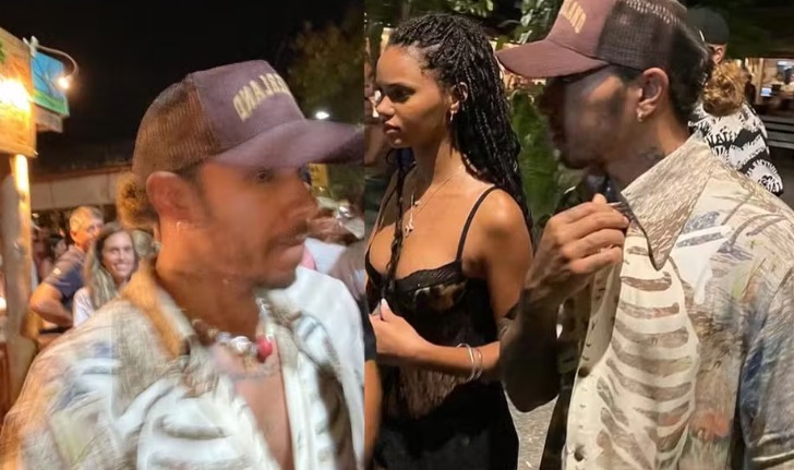 Lewis Hamilton passa Réveillon na Bahia com modelo brasileira 