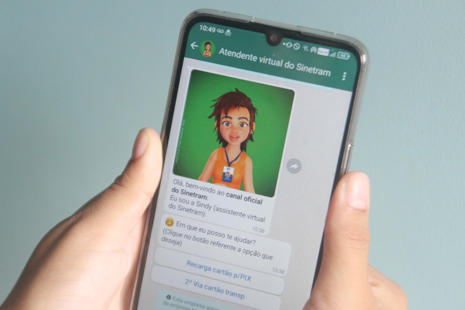 Sinetram divulga novo contato para atendimento virtual