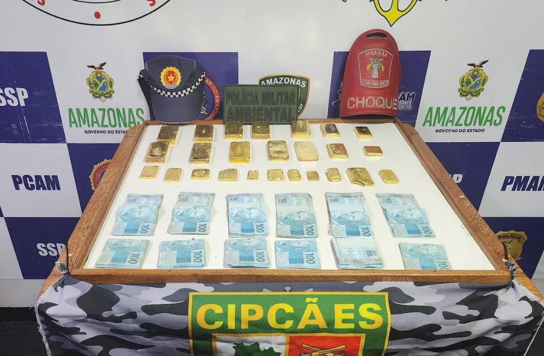 Homem é preso com ouro avaliado em R$ 4,7 milhões em Coari