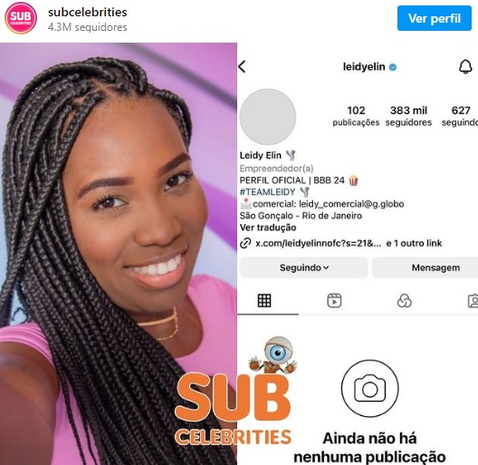 Fãs de Davi derrubam perfil de Leidy no Instagram após briga