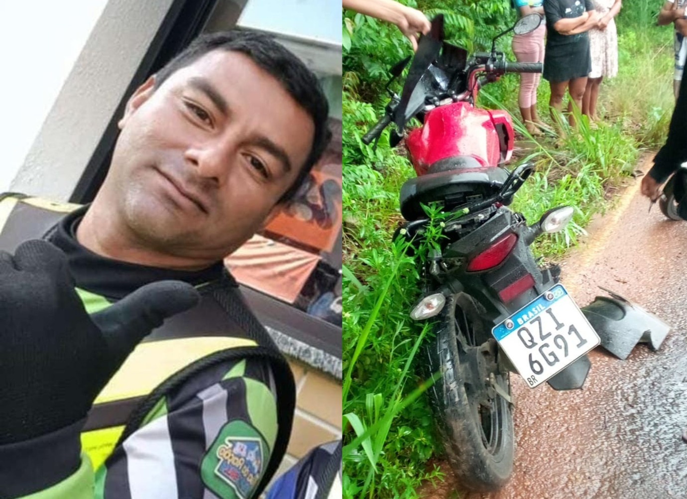 Mototaxista morre em grave acidente com carro em Manacapuru