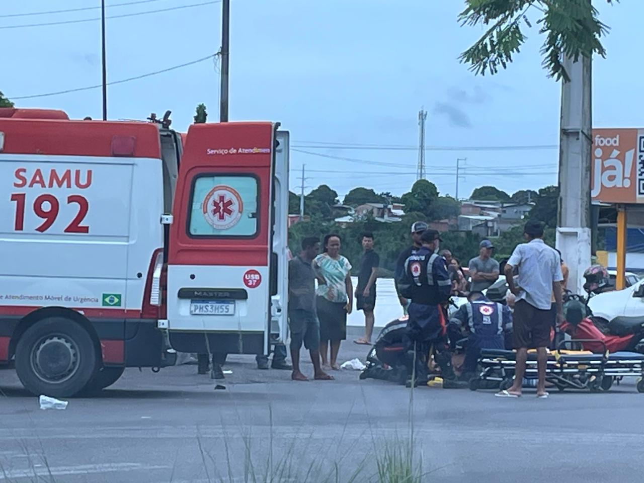 Acidente deixa ferido na Cidade Nova; esse é o 3º caso registrado hoje 