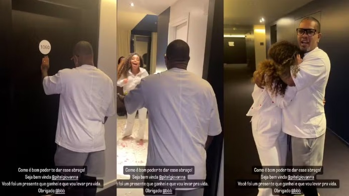 Vídeo: Pitel chora ao reencontrar Rodriguinho