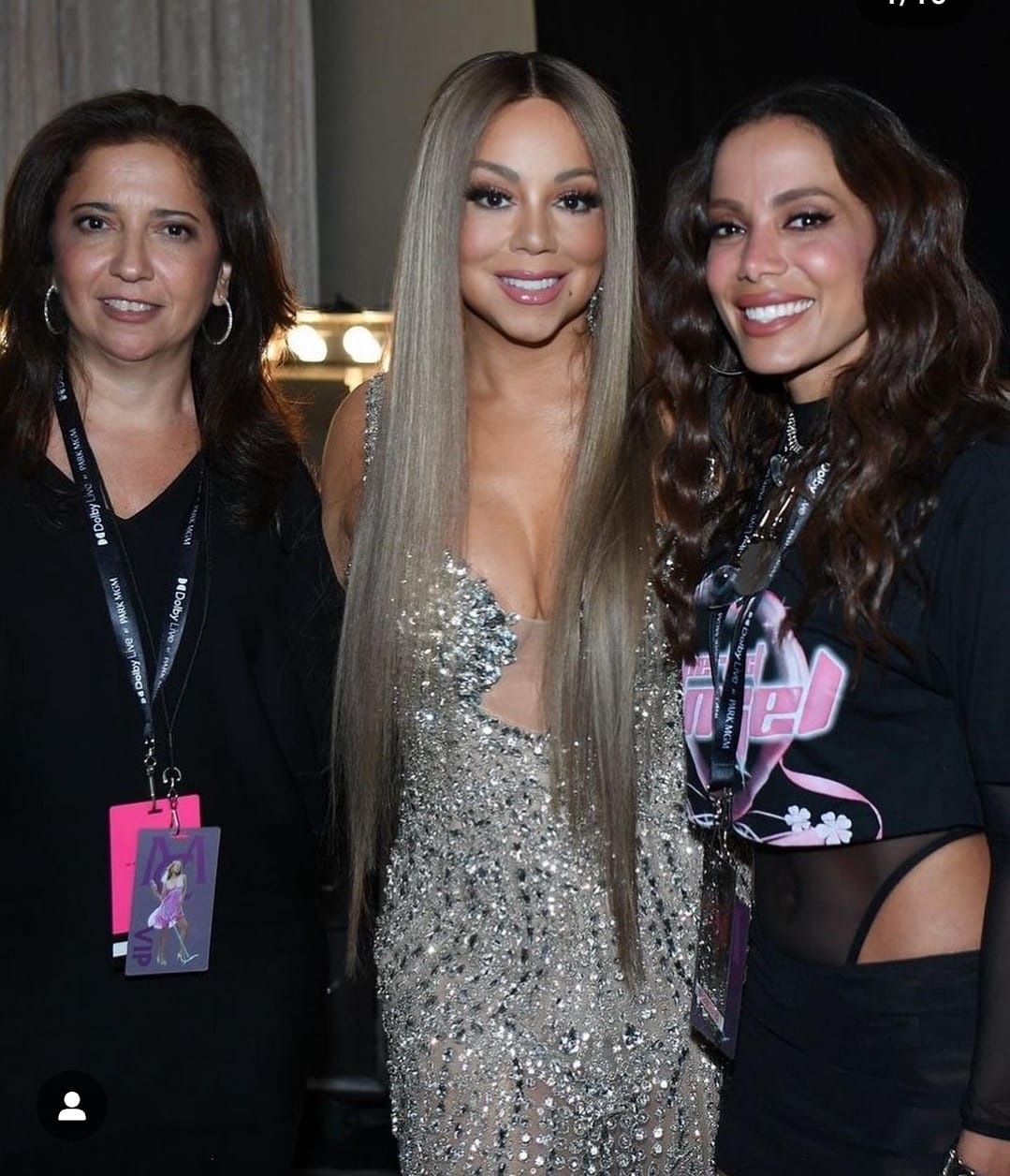 Anitta comemora encontro com Mariah Carey: 'minha cantora favorita'
