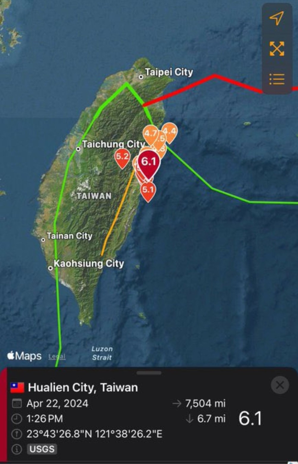 Novo terremoto abala Taiwan em menos de 20 dias