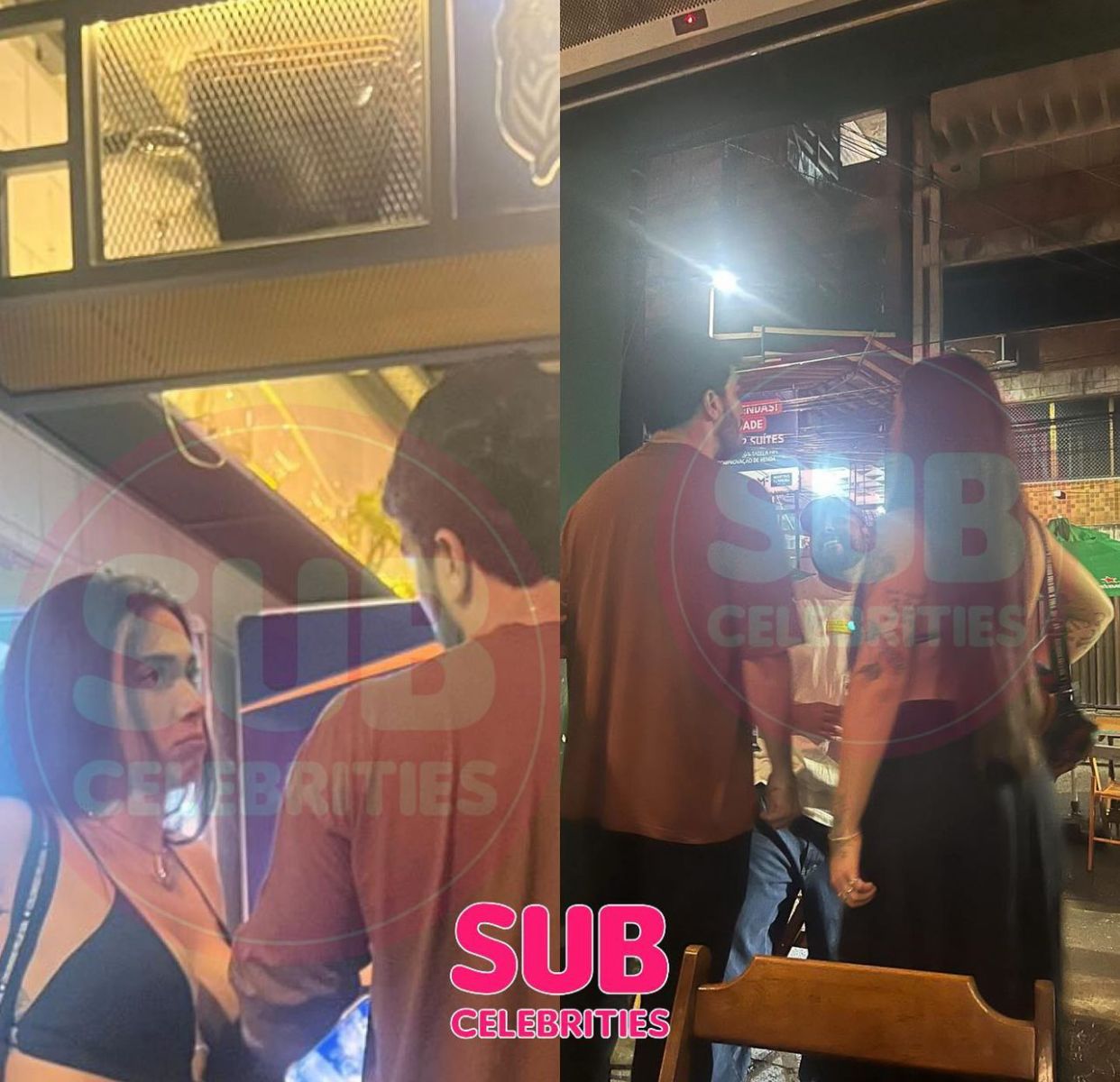 Namoro? Ex-BBB Giovanna e ator amazonense curtem noite em bar no RJ 