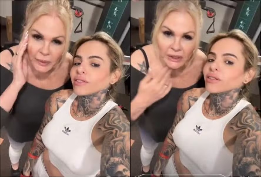 Monique Evans e Cacá Werneck treinam juntas antes de viagem para lua de mel