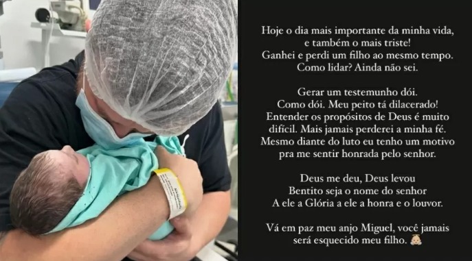 Cantor Conrado anuncia morte de filho: 'respeitar as vontades de Deus'