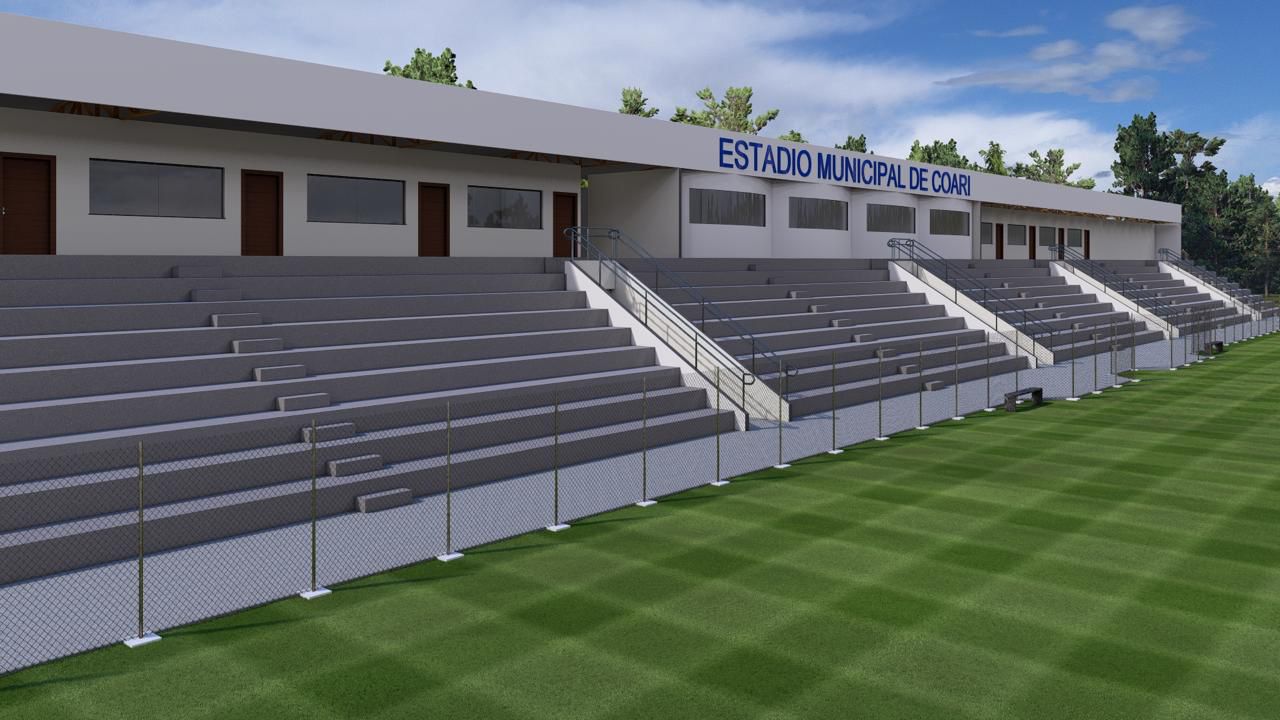 Coari vai ganhar novas quadras e estádio de futebol em incentivo ao esporte