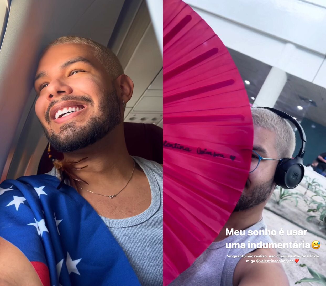 Ex-BBB Vyni chega ao Amazonas para o Festival de Parintins