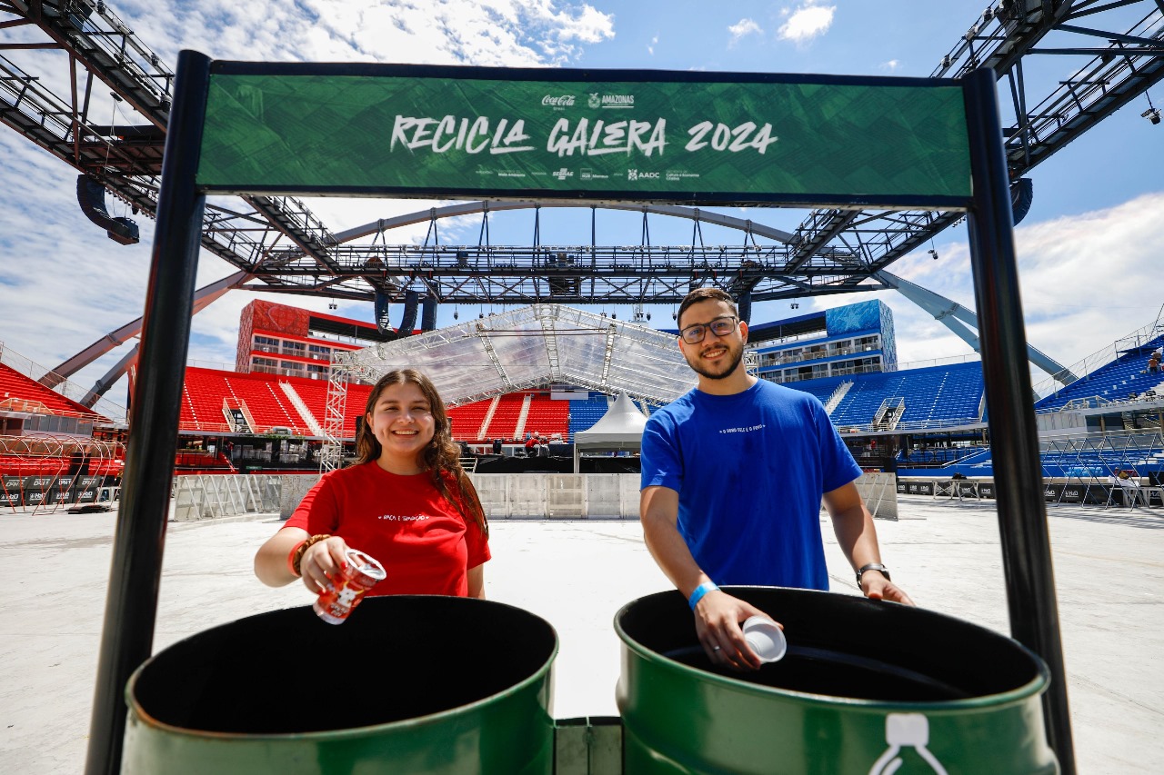 Ecopontos do ‘Recicla, Galera’ chegam à Festa dos visitantes em Parintins 