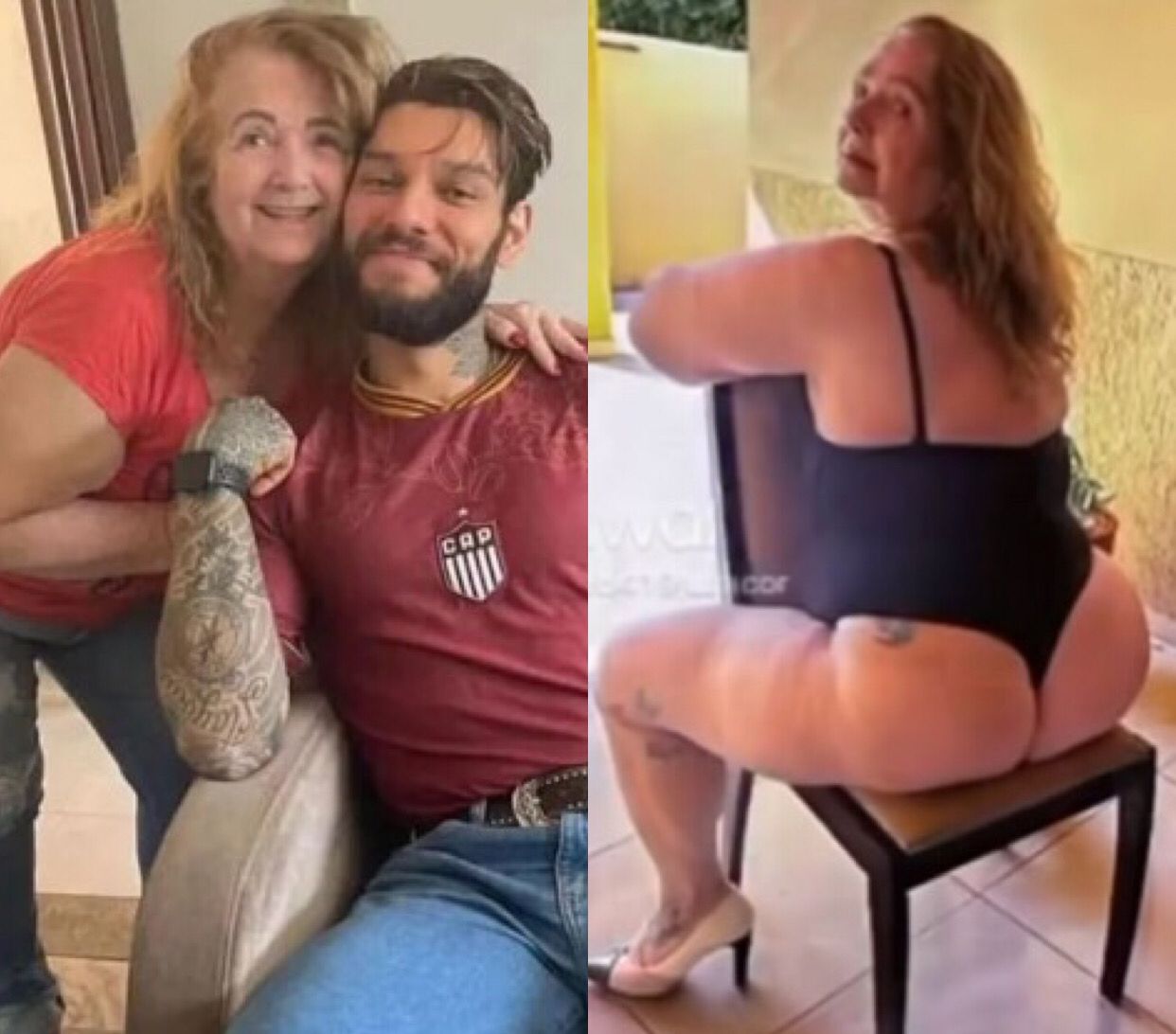 Avó de 78 anos de Lucas Lucco posa de fio-dental e reclama de censura