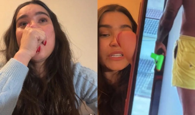 Chorando, ex-A Fazenda Raissa Barbosa denuncia agressões do ex-namorado