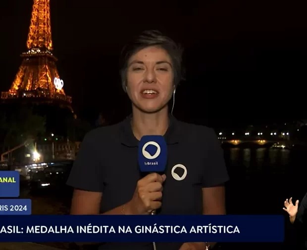 Repórter brasileira sofre assédio ao vivo durante transmissão das Olimpíadas, em Paris