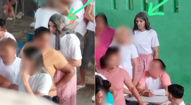Integrantes de facção tentam fugir de presídio disfarçados de mulher