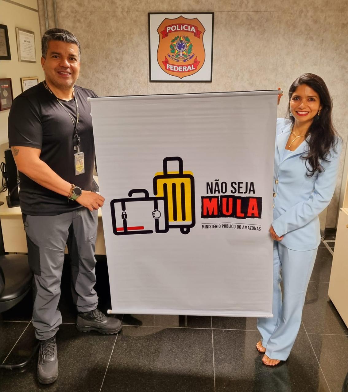 Campanha “Não Seja Mula” chega ao Aeroporto Internacional de Manaus