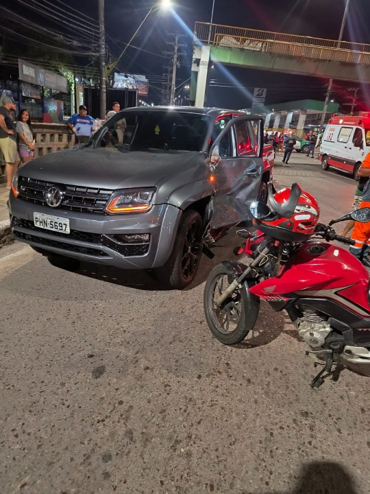 Acidente mata motociclista de app e deixa passageira ferida na Av. Torquato Tapajós