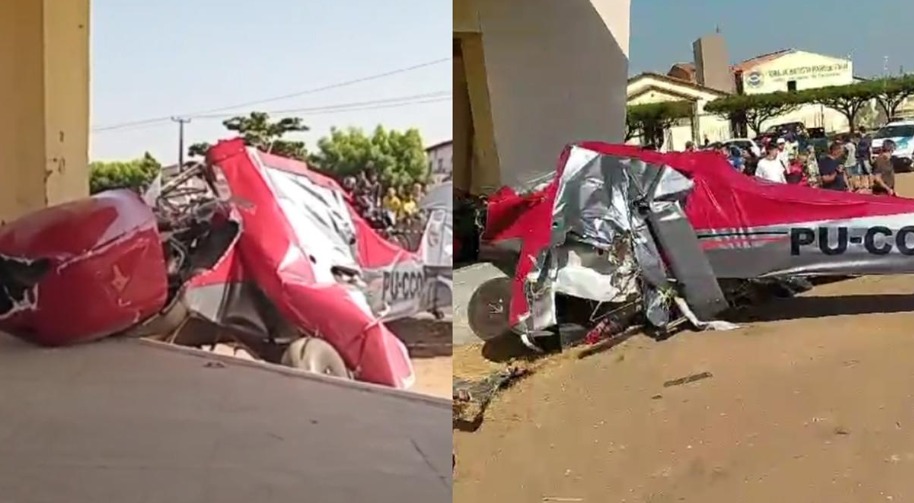Avião de pequeno porte cai em Teresina