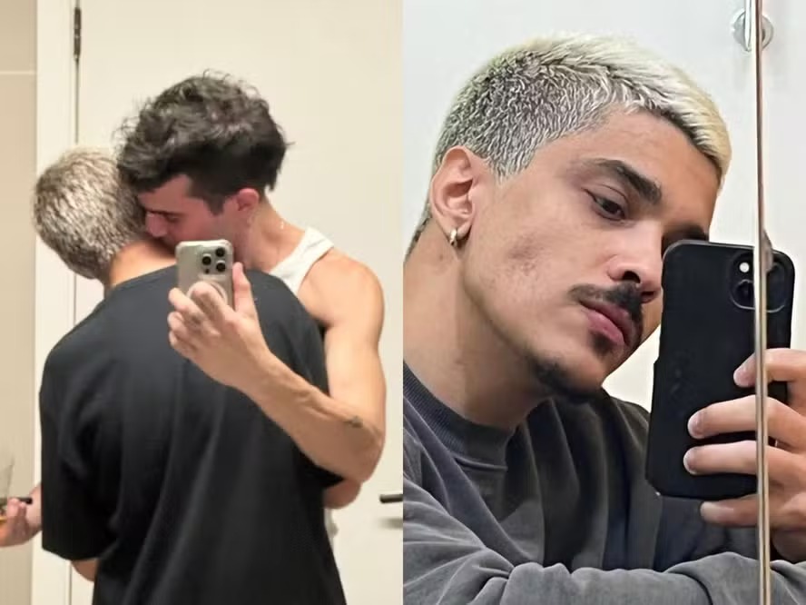 Fiuk dá beijo em cangote misterioso e intriga internautas: "Chico Moedas?"