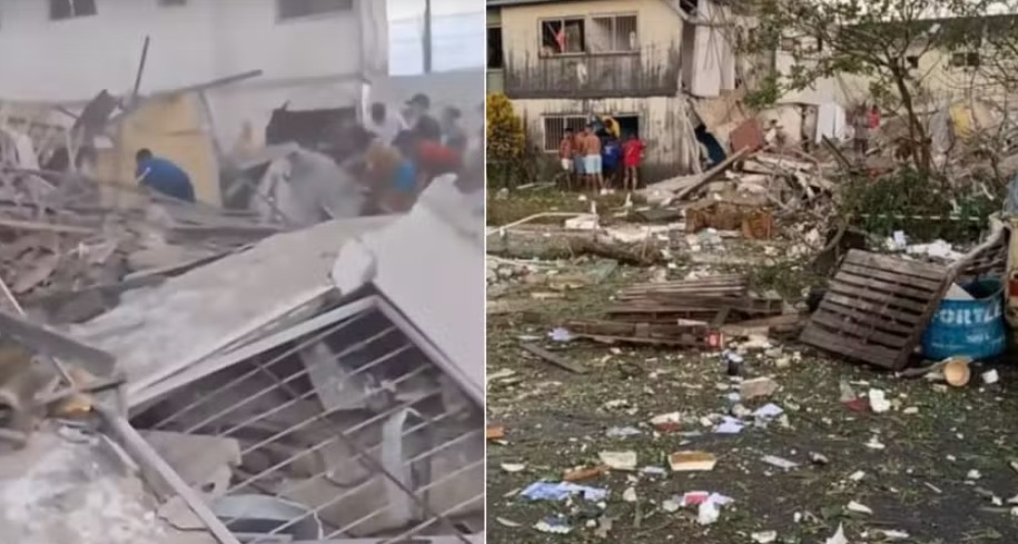 Prédio desaba em Maceió após explosão de botija de gás; 3 morreram 