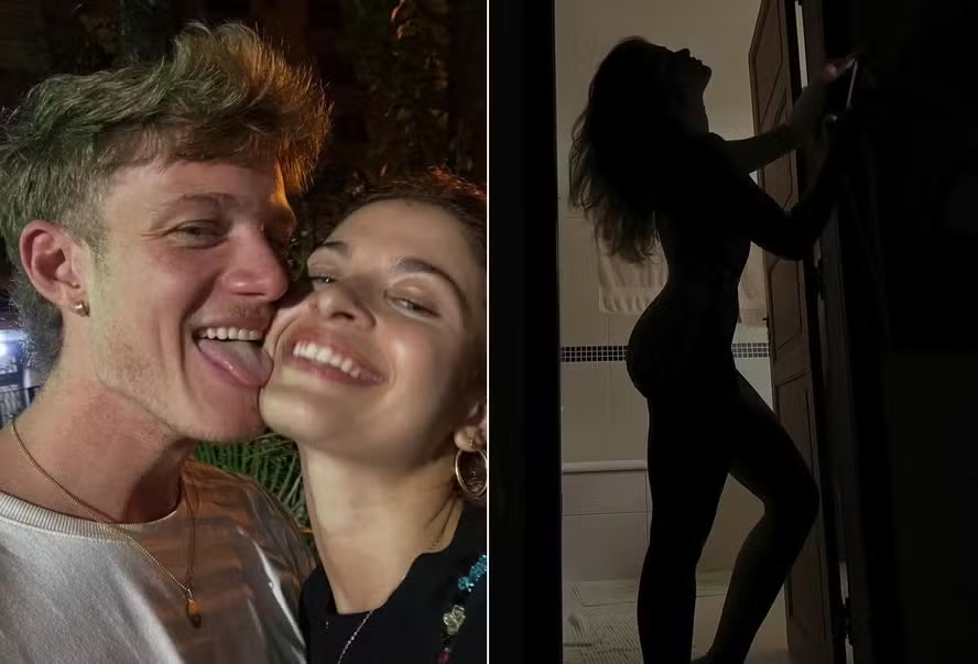 Pedro Novaes mostra registro íntimo da namorada jornalista