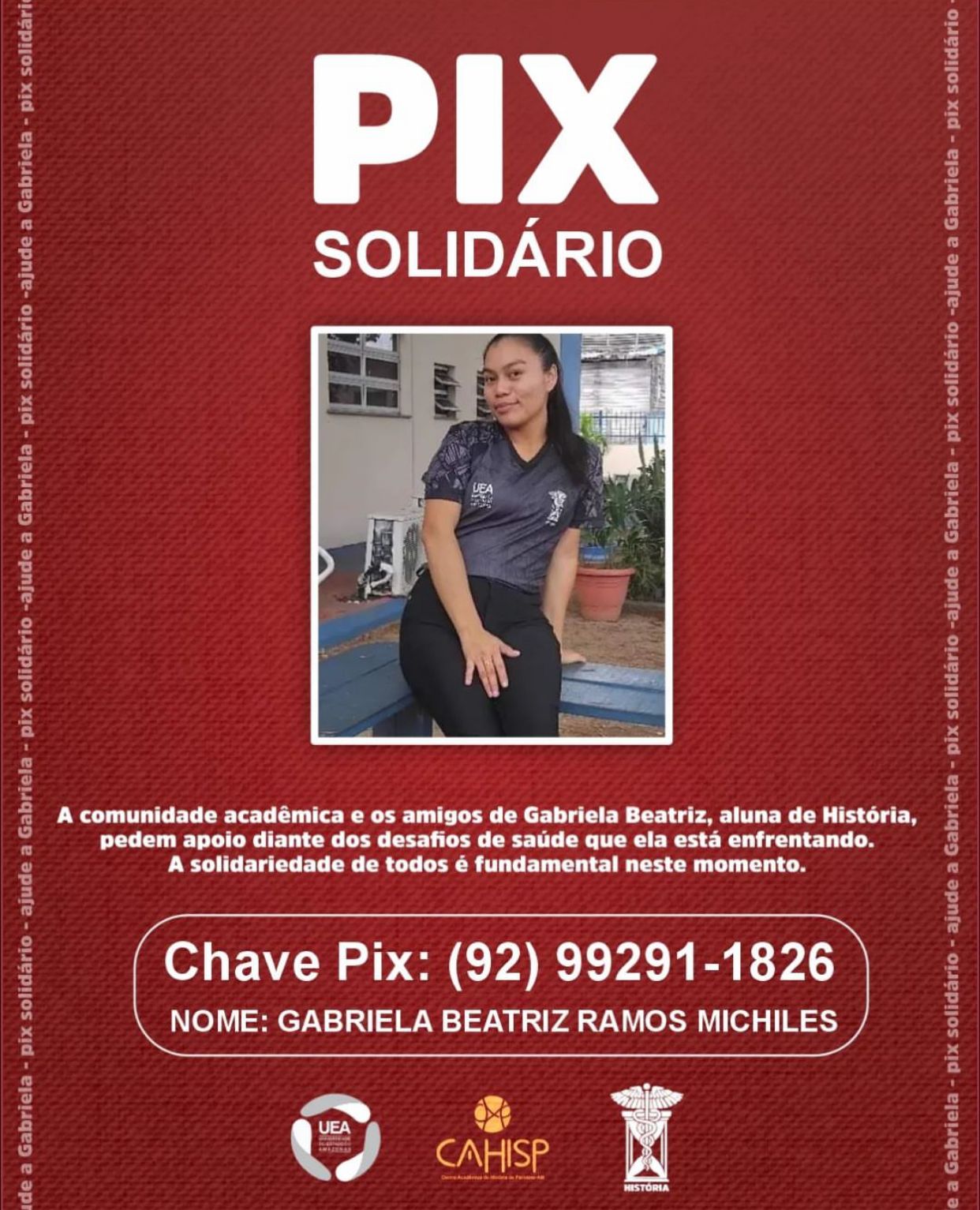 Família e amigos pedem ajuda para vítima de acidente em Parintins