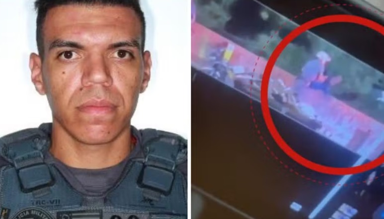 PM que jogou homem de ponte é preso