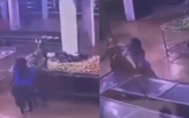 Funcionária reage a assalto e imobiliza criminoso em supermercado