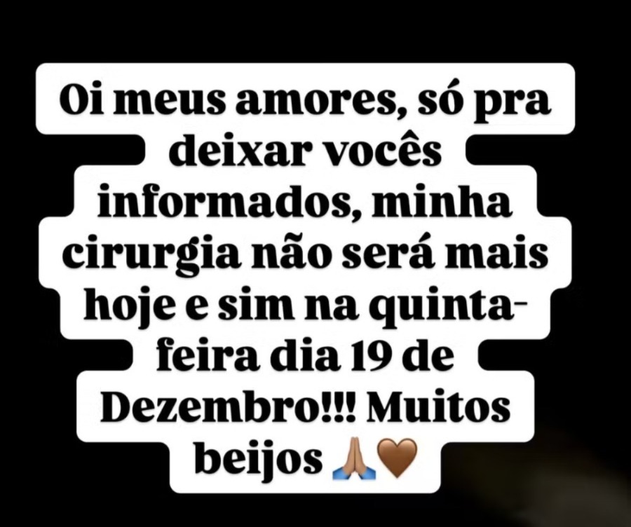 Preta Gil anuncia adiamento de cirurgia para retirada de tumores