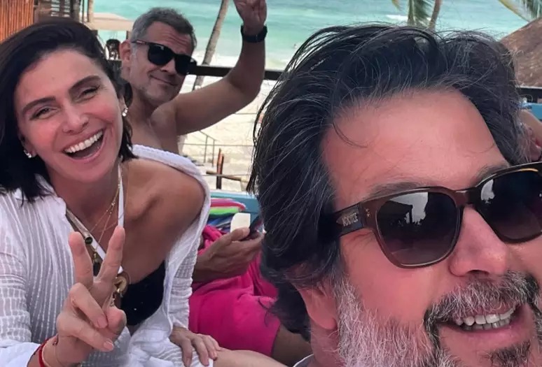 Giovanna Antonelli curte passeio com Murilo Benício: 'De férias com o ex'