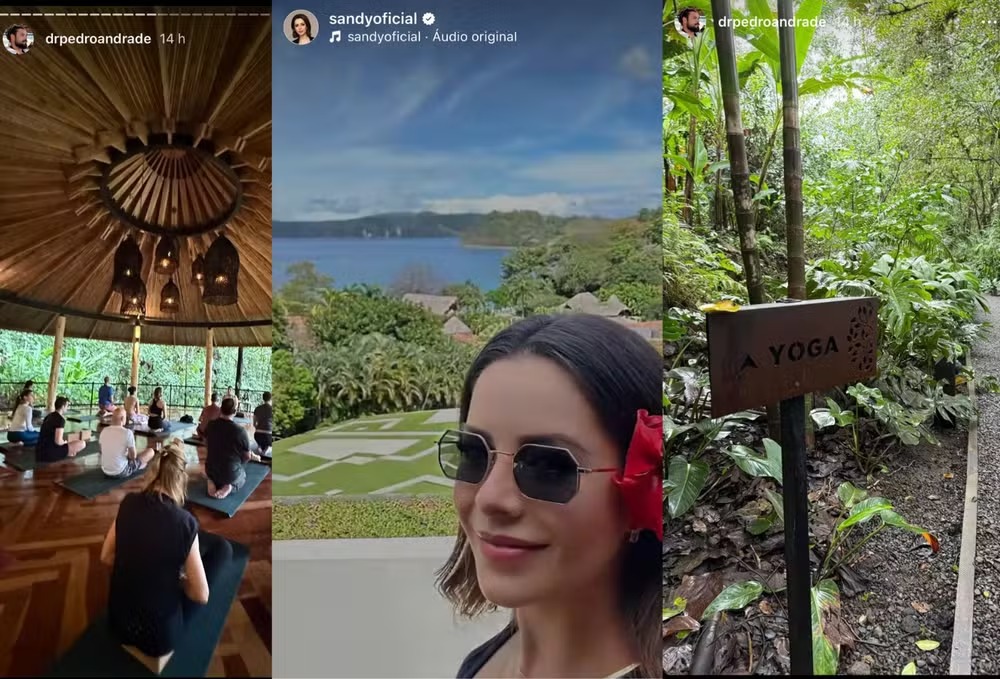 Sandy e Pedro Andrade curtem Resort de Luxo na Costa Rica