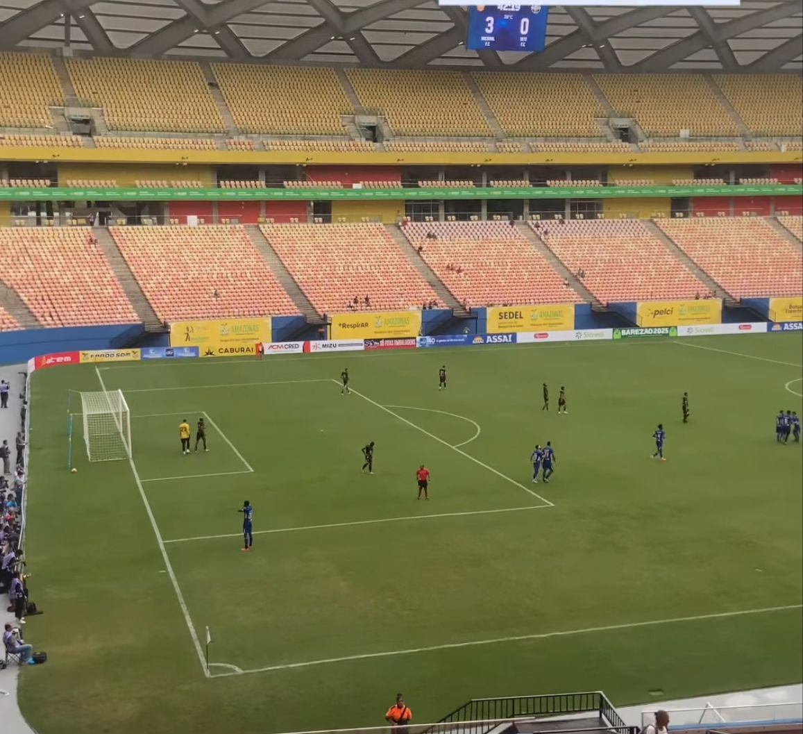 Nacional FC vence Sete FC por 3 a 0 na Arena da Amazônia
