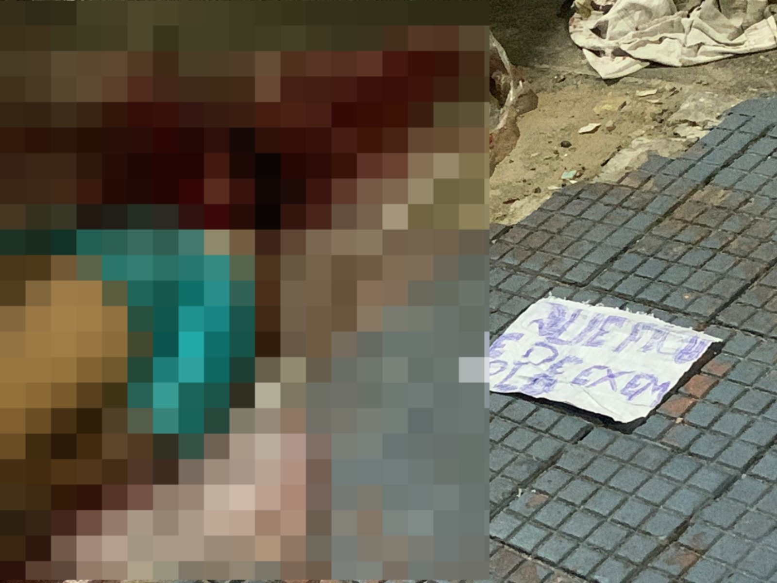 Criminosos matam homem no Centro e deixam recado ameaçador