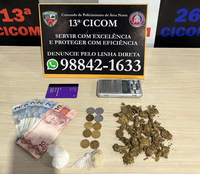 Foragido é capturado vendendo drogas em ponte no Alfredo Nascimento 