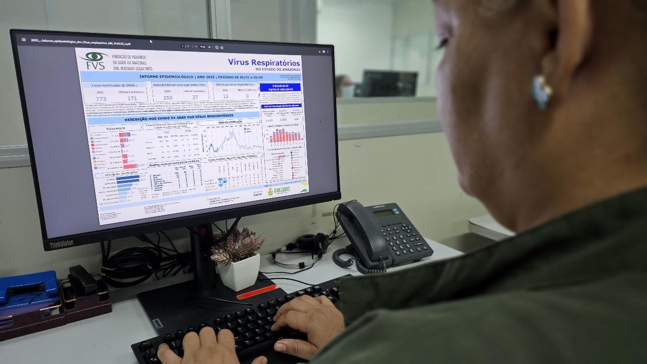 Amazonas tem 773 casos notificados de SRAG em 2025