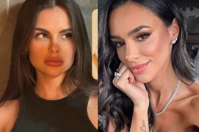 Amanda Kimberly e Bruna Biancardi se encontram em festa de Rafaella Santos