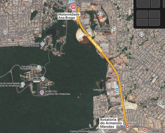 Obra na avenida Autaz Mirim: veja a rota alternativa recomendada