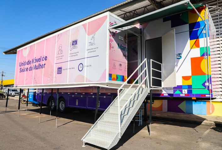 Unidades Móveis de Saúde da Mulher em Manaus atendem em novos endereços