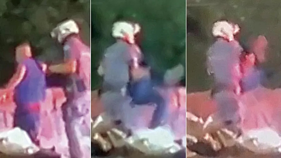Justiça de SP decide soltar PM que jogou jovem de ponte
