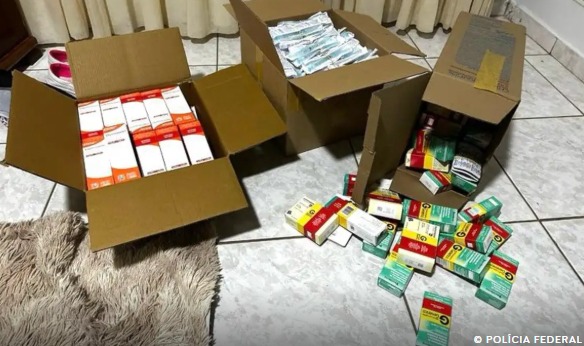 Operação investiga tráfico internacional de uma tonelada de remédios