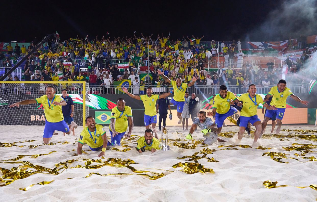 Brasil é heptacampeão da Copa do Mundo de Futebol de Areia