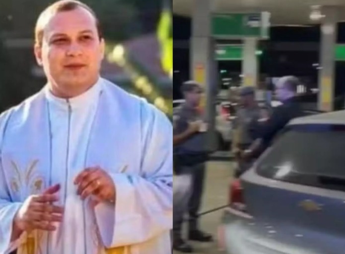 Padre bêbado "surta" em posto e ameaça frentistas em SP