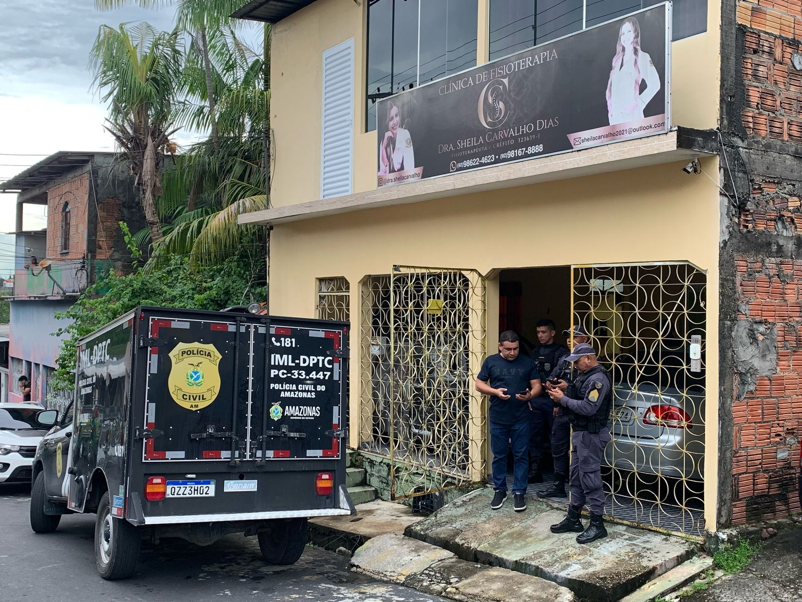 Dono de oficina é executado dentro de clínica de fisioterapia em Manaus
