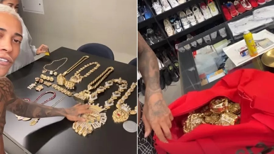 MC Poze recupera joias avaliadas em R$ 3 milhões apreendidas pela polícia