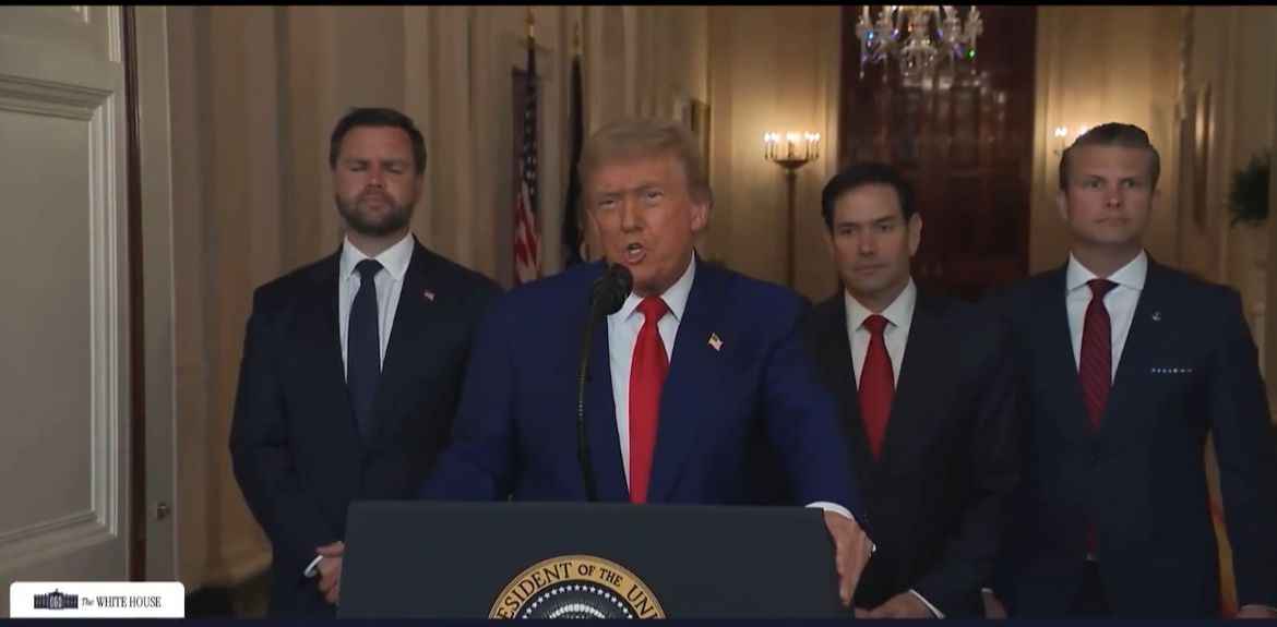 Trump ameaça Irã em pronunciamento: "ou haverá paz, ou haverá tragédia"