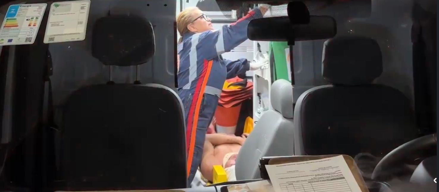 Homem corre pedindo ajuda após levar tiros nos pés no bairro Zumbi