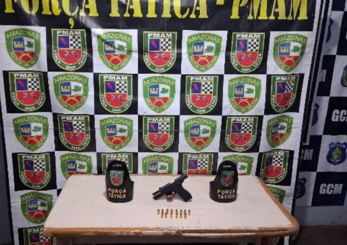 Dupla é detida com arma após tentativa de homicídio em Coari
