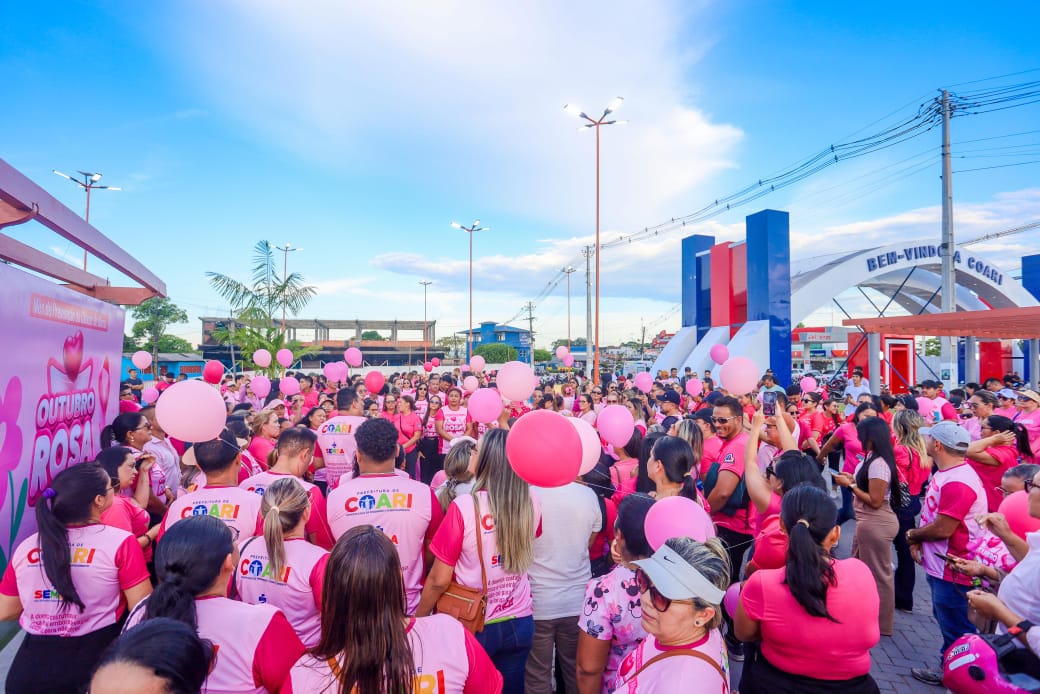 Coari inicia Campanha Outubro Rosa com motociata e ações de prevenção