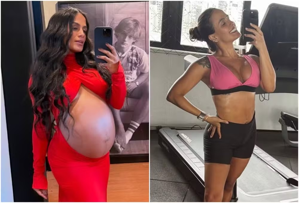 Carol Peixinho exibe corpo sarado 2 meses após dar à luz 
