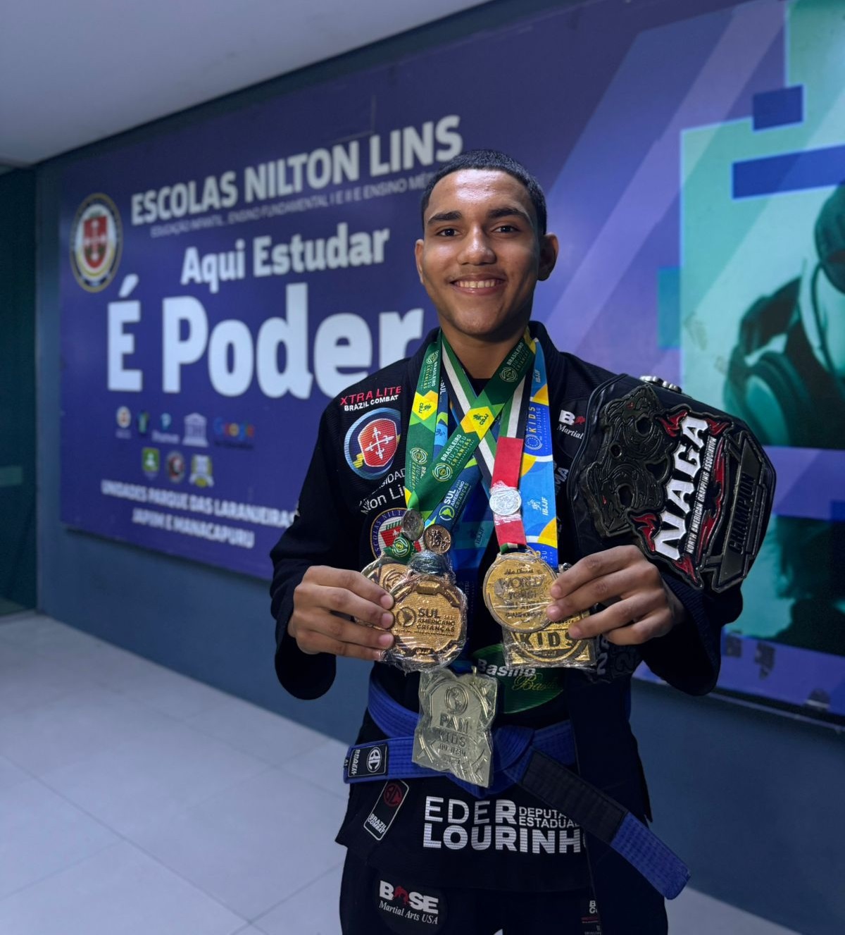 Estudante de Manaus representa o Brasil em campeonato europeu de Jiu-Jitsu